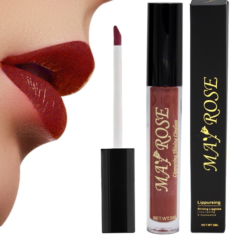 May Rose Lip Gloss Glitter Long lasting